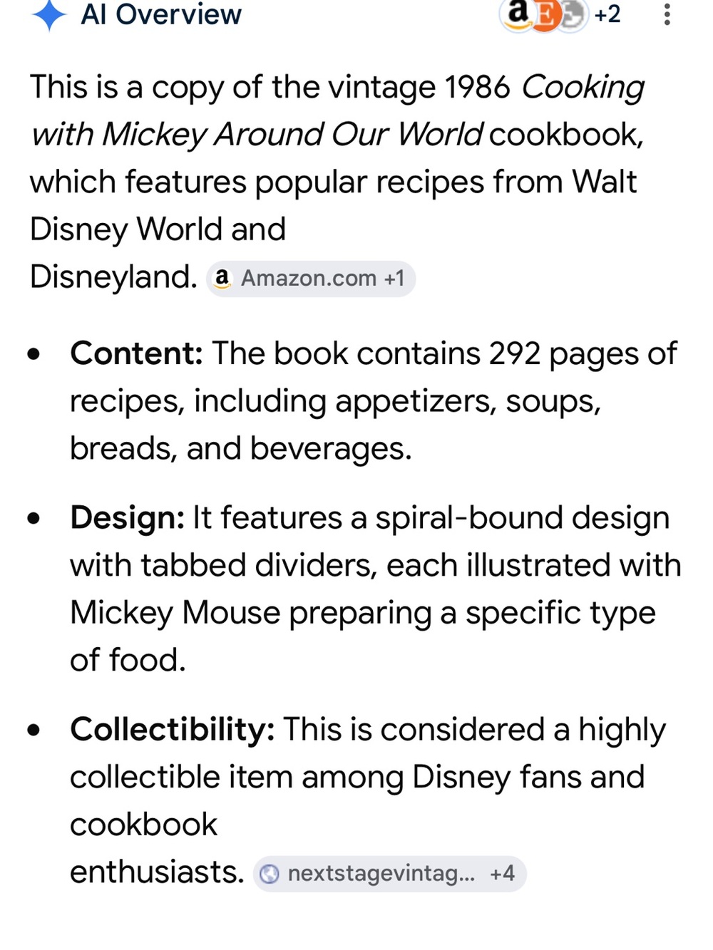 Vintage cookbook by Disney “Cooking with Mickey around the world”. - Picture 10 of 16